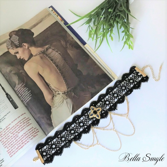 Bella Smyle Jewelry - "Venecia" Victorian Choker Lace Gothic Necklace
